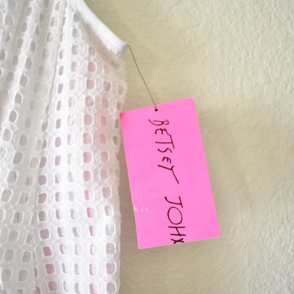 Betsey Johnson Sleeveless Front Zip Eyelet Mini Dress - Picture 11 of 15